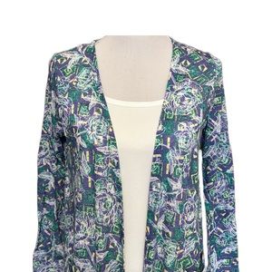 LuLaRoe Sarah Size Small Cardigan Sweater Floral Long Duster